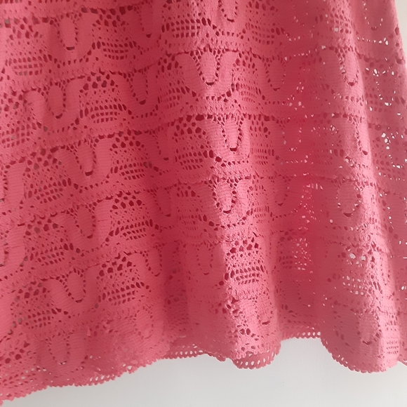 Nanette Lepore Prim Coral Crochet Dress - Picture 6 of 12